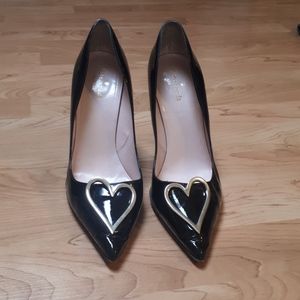 Kate Spade Patent Licorice Heels